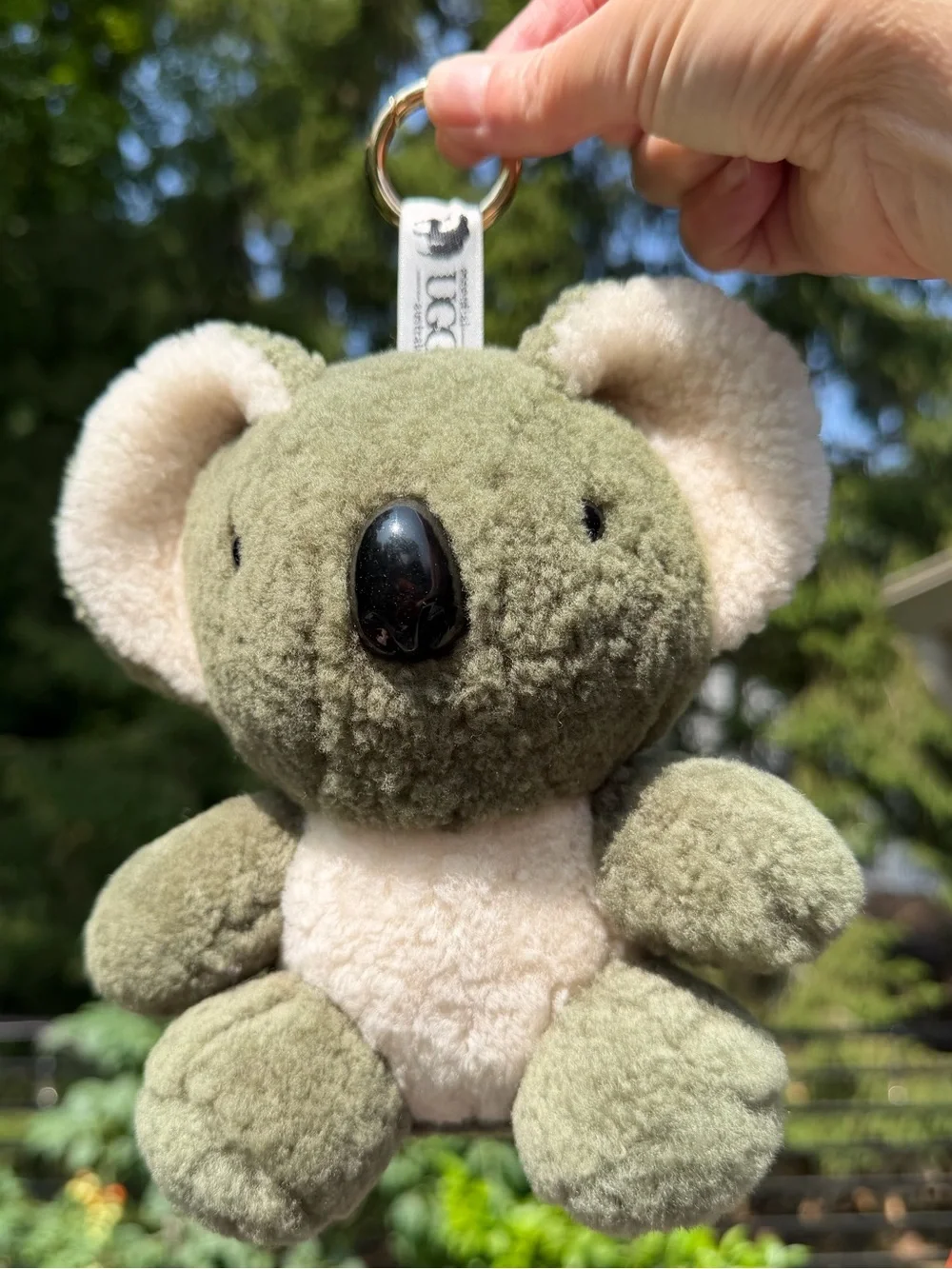 Essential UGG Australia Sheepskin Koala Plush Keychain Toy/Keyring